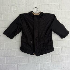 Burberry Kids Classic Black Raincoat